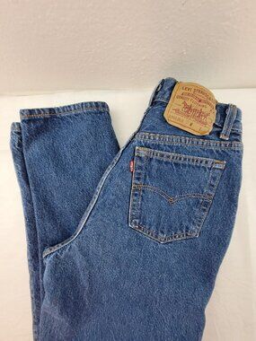 VTG Levi's 501 Jeans Women's 9M Blue USA Tapered High Rise 24x31